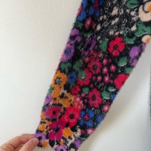 Anthropologie Bouquet Eyelash Scoopneck Sweater + Green Maxi Skirt - Picture 7 of 8